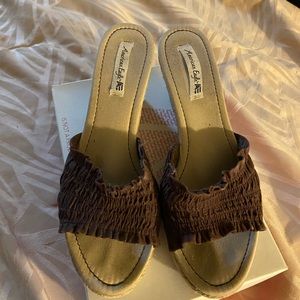 Brown Espadrille Wedges